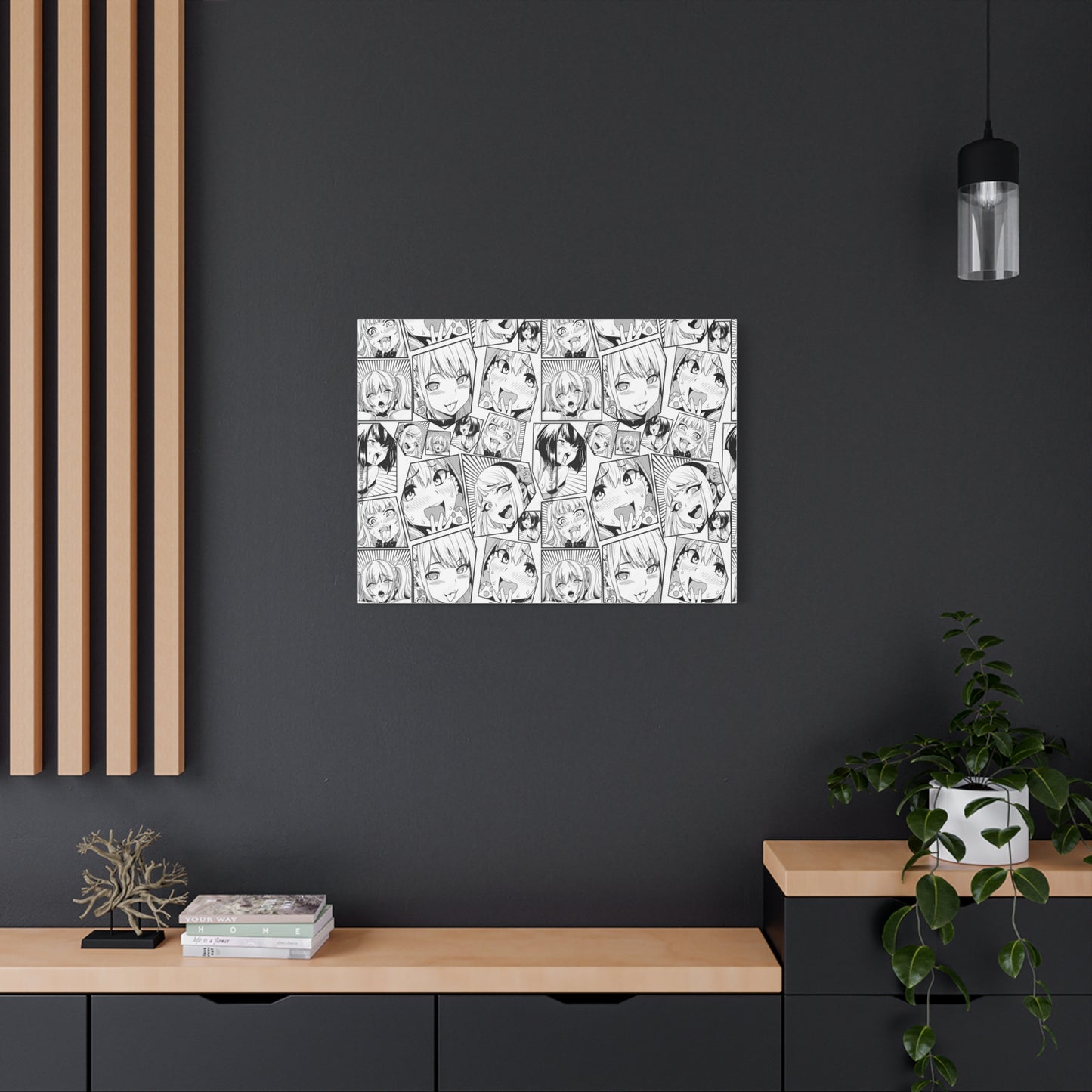 Ahegao Anime Canvas – Bold Manga Art for 'That' Special Friend