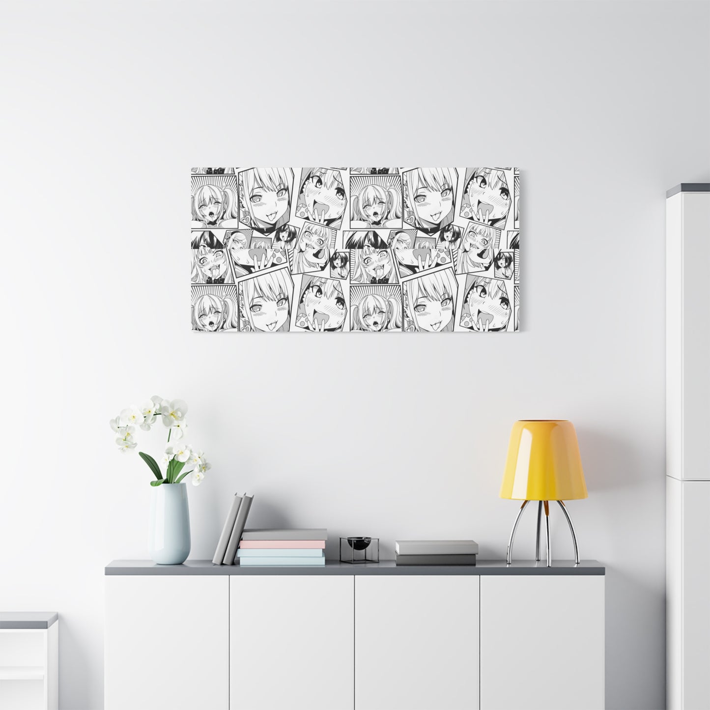 Ahegao Anime Canvas – Bold Manga Art for 'That' Special Friend