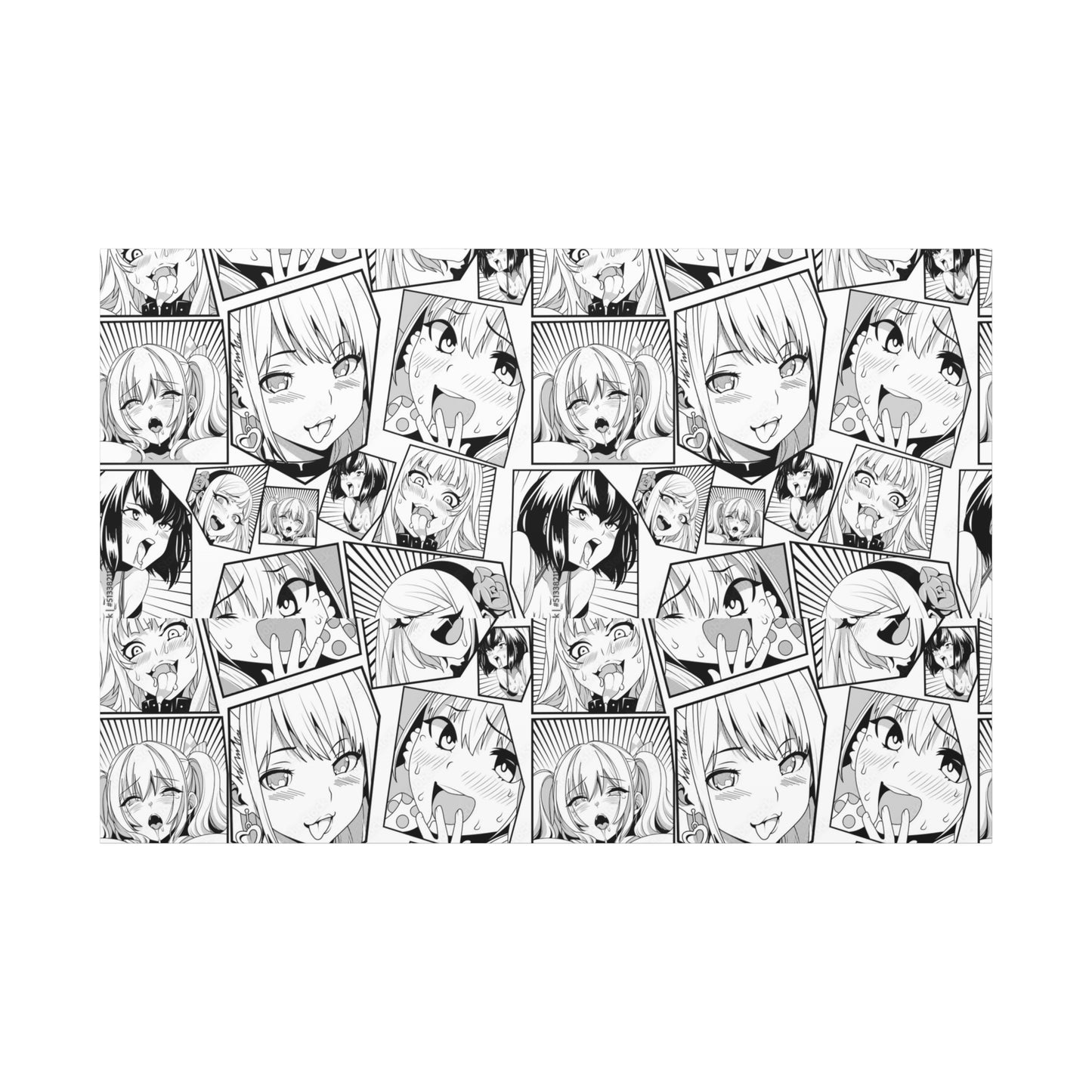 Ahegao Anime Canvas – Bold Manga Art for 'That' Special Friend