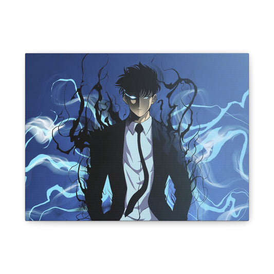 Shadow Monarch Ascendancy – Solo Leveling Matte Canvas Wall Art