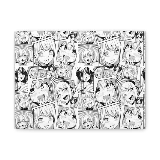 Ahegao Anime Canvas – Bold Manga Art for 'That' Special Friend